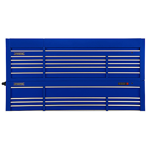 ‎Proto 550S 88″ Top Chest - 15 Drawer, Gloss Blue