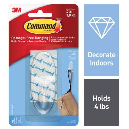 Command Large Clear Hook 17093CLR-ES